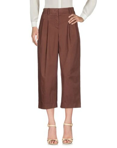 Shop Pt01 Pt Torino Woman Pants Brown Size 6 Lyocell, Cotton, Elastane