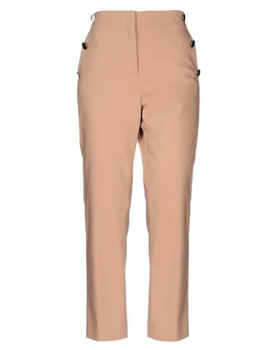 Shop Liu •jo Woman Pants Sand Size 10 Cotton, Polyamide, Elastane In Beige