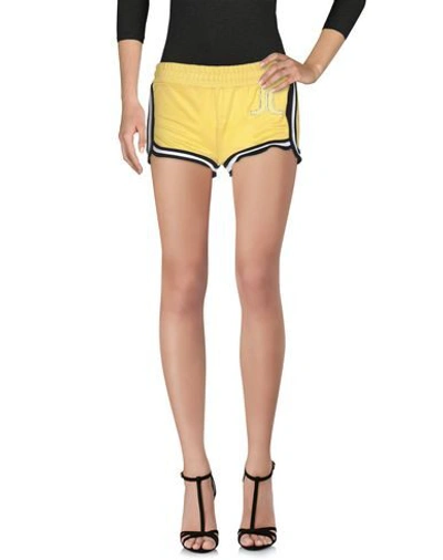 Shop Just Cavalli Shorts In Yellow