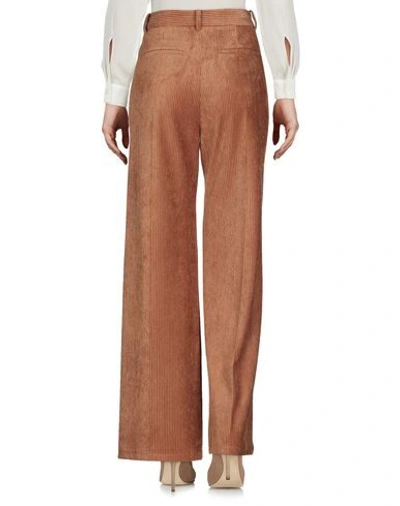 Shop Sjyp Woman Pants Camel Size M Polyester, Nylon In Beige