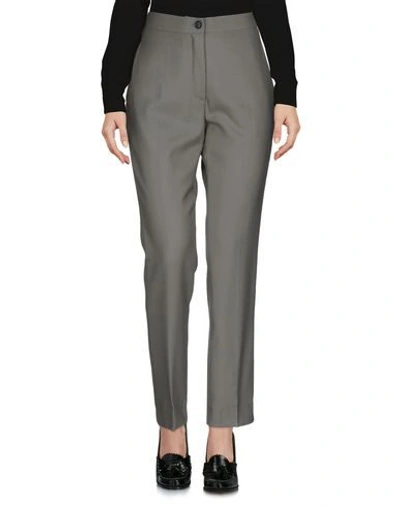 Shop Erika Cavallini Woman Pants Grey Size 4 Virgin Wool