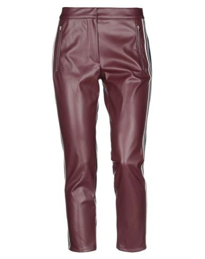 Shop Sportmax Code Casual Pants In Maroon