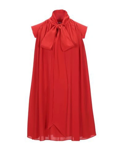 Shop Givenchy Woman Mini Dress Red Size 6 Silk, Acetate