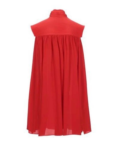 Shop Givenchy Woman Mini Dress Red Size 6 Silk, Acetate