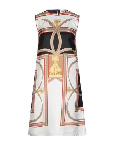 Shop Burberry Short Dresses In White