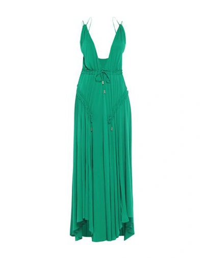 Shop Dsquared2 Woman Maxi Dress Green Size M Viscose, Elastane