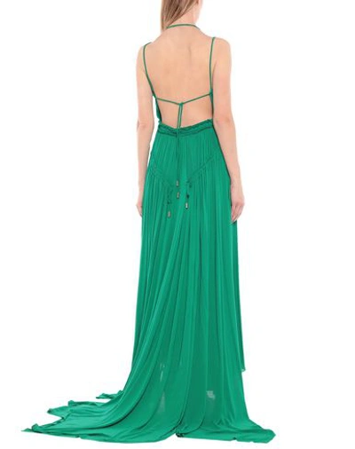 Shop Dsquared2 Woman Maxi Dress Green Size M Viscose, Elastane
