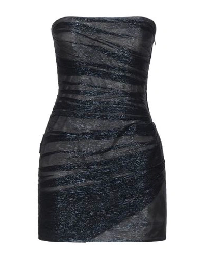 Shop Dsquared2 Woman Mini Dress Midnight Blue Size 2 Silk, Polyester