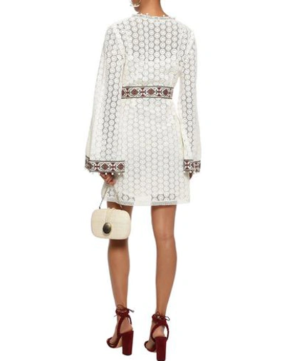 Shop Talitha Woman Short Dress White Size Xl Cotton
