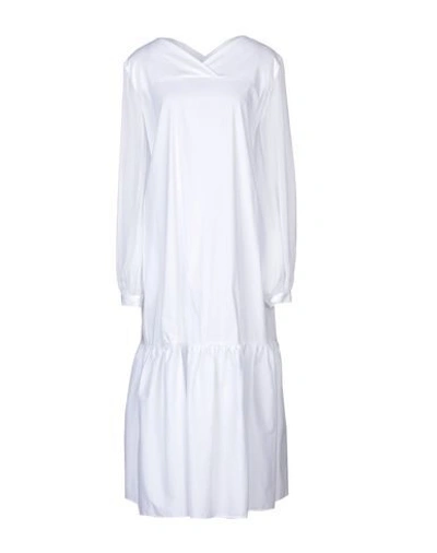 Shop Liviana Conti 3/4 Length Dresses In White