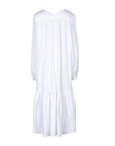 Shop Liviana Conti 3/4 Length Dresses In White