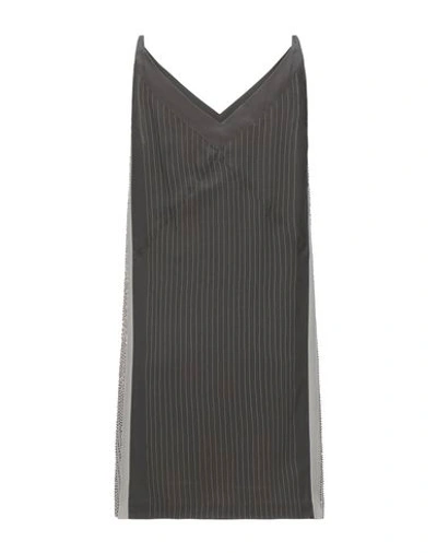 Shop Chloé Woman Short Dress Lead Size 6 Silk, Polyester In Grey