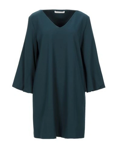 Shop Liviana Conti Short Dresses In Dark Green