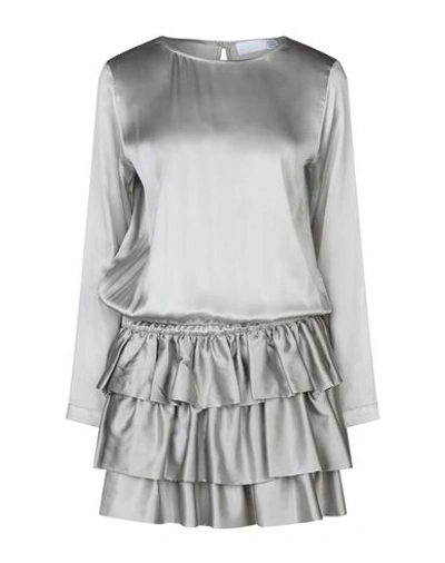 Shop Douuod Short Dress In Grey