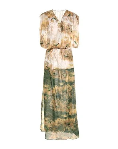 Shop Ailanto Long Dress In Khaki