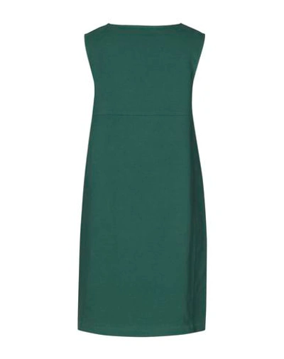Shop Circolo 1901 Short Dress In Dark Green