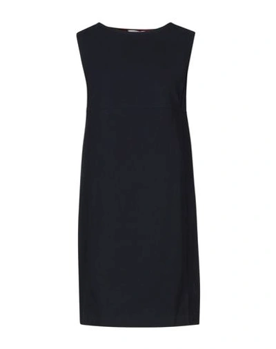 Shop Circolo 1901 Short Dress In Dark Blue