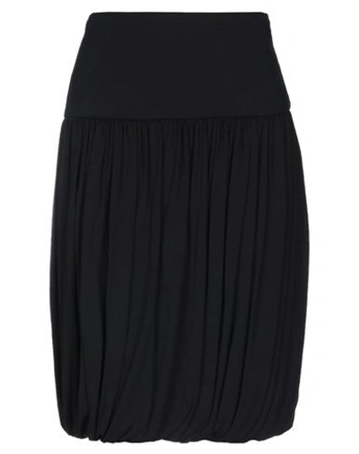 Shop Alexander Mcqueen Knee Length Skirts In Black