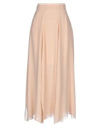 Shop Max Mara Long Skirts In Apricot