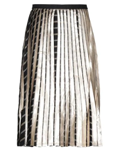 Shop Antonio Marras Woman Midi Skirt Platinum Size 2 Polyester In Grey