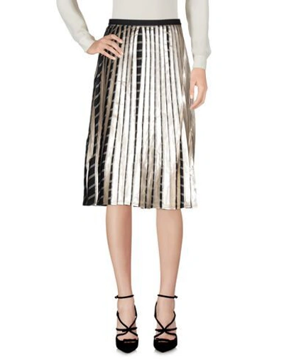 Shop Antonio Marras Woman Midi Skirt Platinum Size 2 Polyester In Grey