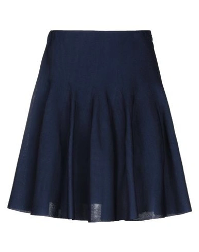 Shop Givenchy Mini Skirts In Dark Blue