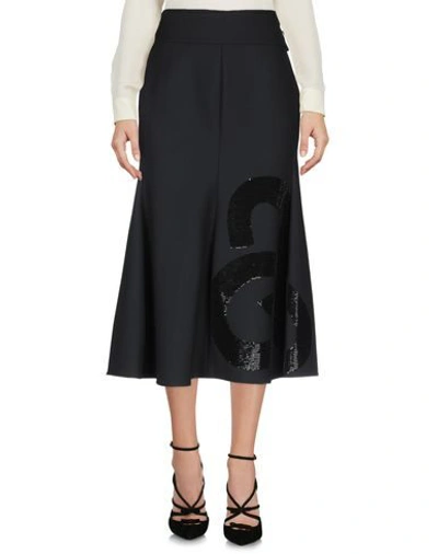 Shop Victoria Beckham 3/4 Length Skirts In Black