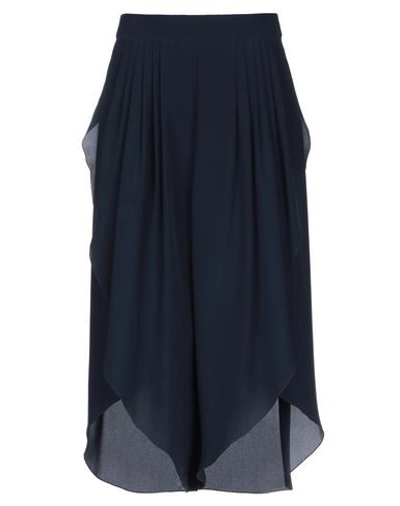 Shop Chloé 3/4 Length Skirts In Dark Blue