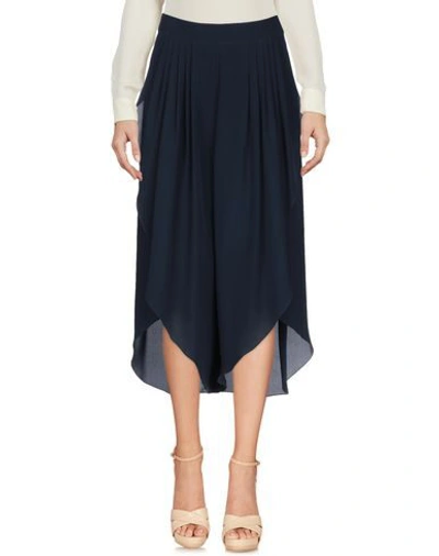 Shop Chloé 3/4 Length Skirts In Dark Blue