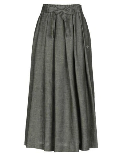 Shop The Editor Maxi Skirts In Military Green