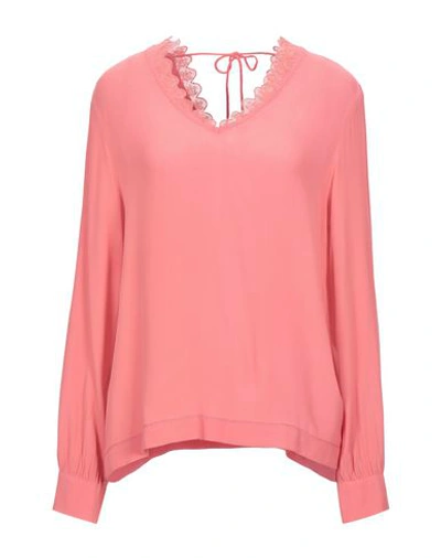 Shop Suncoo Blouse In Coral