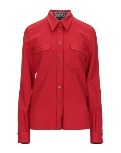 Shop Le Sarte Pettegole Solid Color Shirts & Blouses In Red
