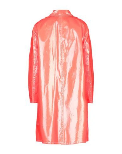 Shop Aspesi Woman Overcoat Orange Size M Polyester