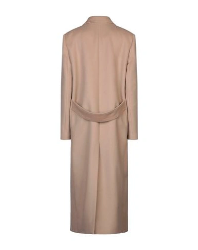 Shop Alessandra Rich Coats In Beige