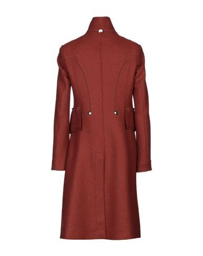 Shop High By Claire Campbell Coats In Rust