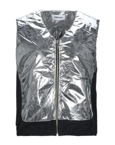 Shop Ambush Synthetic Down Jackets In Silver