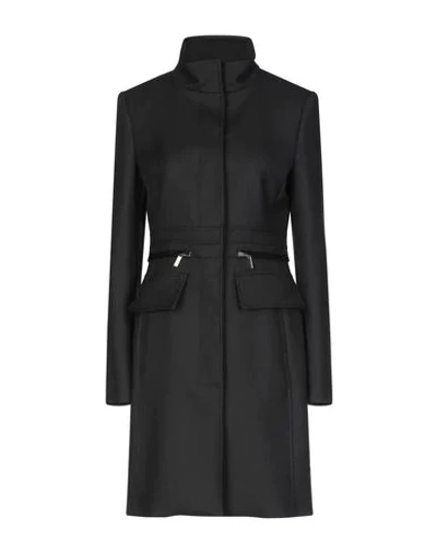 Shop Atos Lombardini Coats In Black