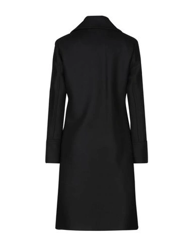 Shop Love Moschino Coats In Black