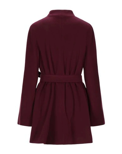 Shop Alessandro Dell'acqua Coats In Maroon