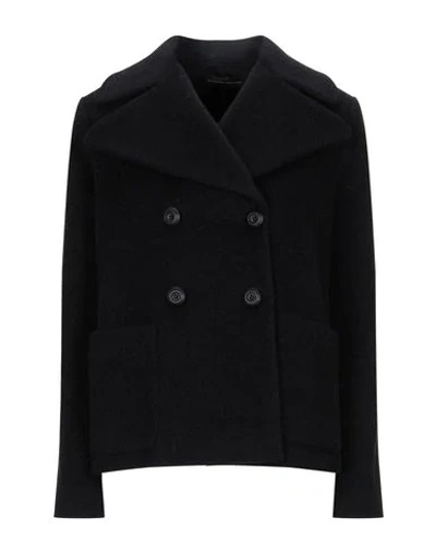 Shop Alessandro Dell'acqua Coat In Black