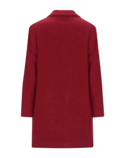 Shop Alessandro Dell'acqua Coat In Brick Red