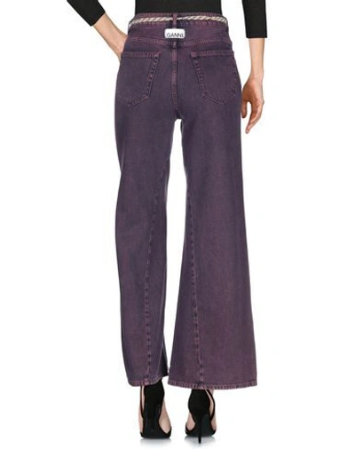 Shop Ganni Jeans In Light Purple