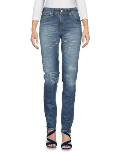 Shop Roberto Cavalli Woman Jeans Blue Size 4 Cotton, Elastane