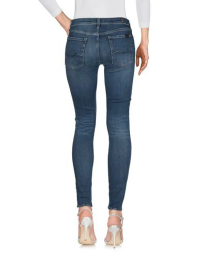 Shop 7 For All Mankind Woman Jeans Blue Size 23 Cotton, Polyester, Elastane