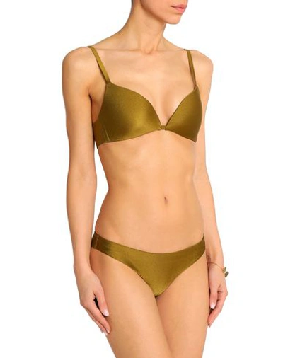 Shop Zimmermann Bikini Tops In Military Green
