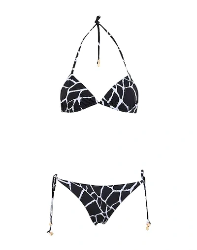 Shop Roberto Cavalli Woman Bikini Black Size Xs Polyester, Elastane