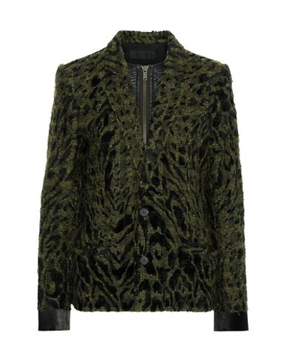 Shop Haider Ackermann Suit Jackets In Military Green