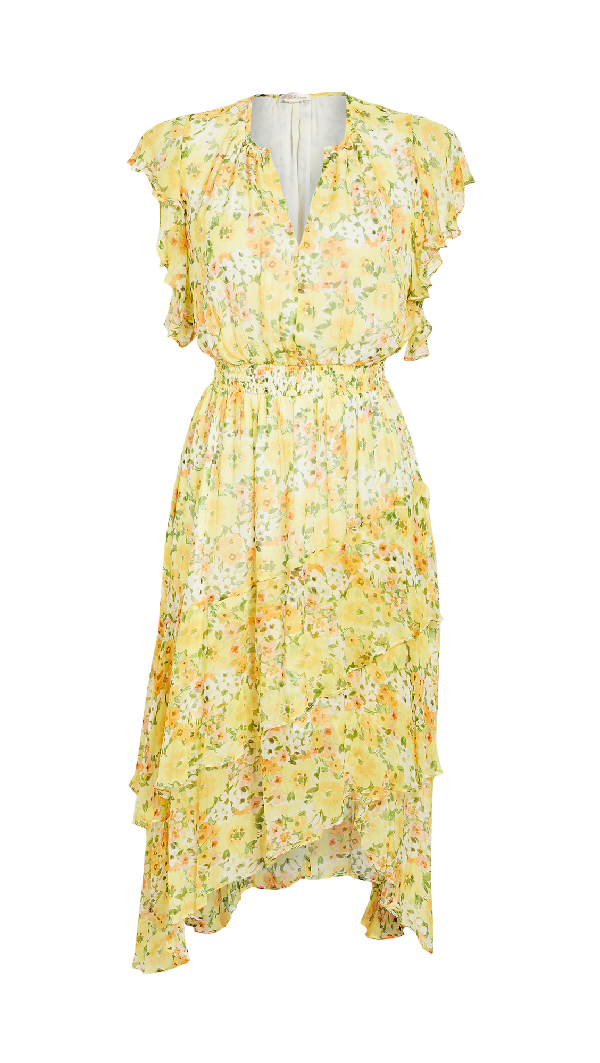 shoshanna yellow dress