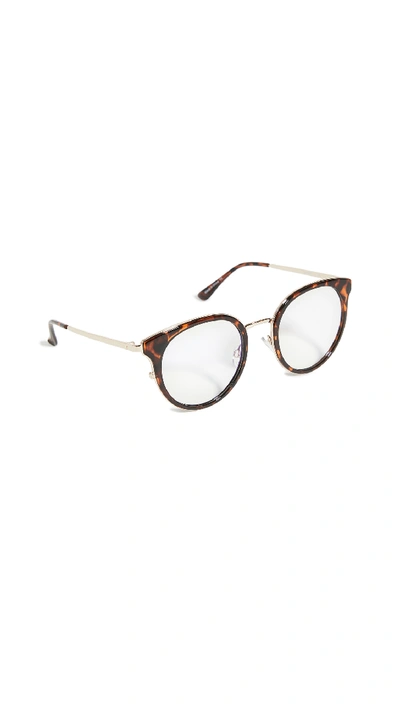 Shop Quay Cryptic Blue Light Glasses In Tort/clear