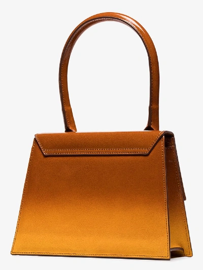 Shop Jacquemus Orange Le Grand Chiquito Leather Tote Bag